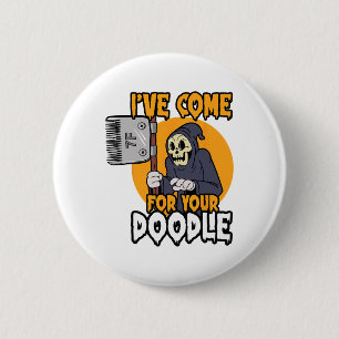 Funny Dog Groomer Brush Your Dog Grooming Reaper H 6 Cm Round Badge