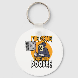 Funny Dog Groomer Brush Your Dog Grooming Reaper H Key Ring