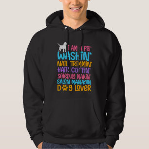Funny Dog Groomer Quote Pet Witty Puppy Grooming Hoodie
