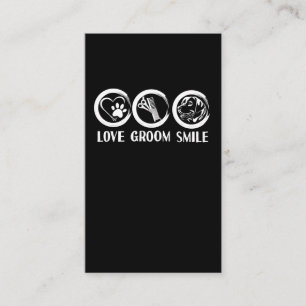 Funny Dog Grooming Animal Hairdresser Business Card