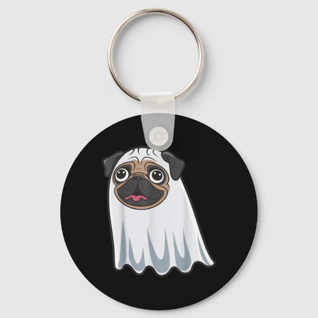 Funny Dog Halloween Key Ring (Front)