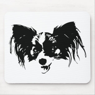 Funny dog head mouse pad