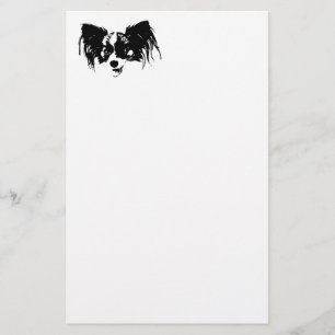 Funny dog head stationery