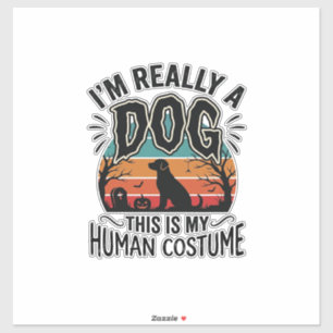 Funny Dog Human Costume Halloween Vintage Dog Desi