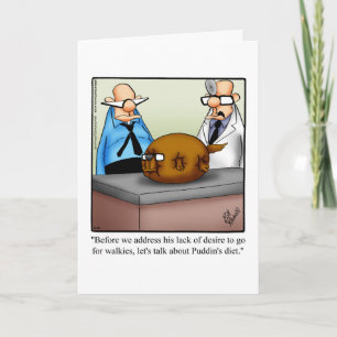Funny Dog Humour Blank Greeting Card Spectickles