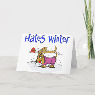 Funny Dog Humour Christmas Holiday Card