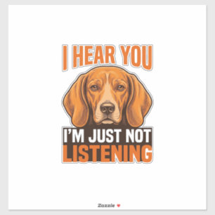 Funny Dog I Hear You Not Listening Vintage Shirt_1