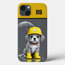 Funny dog in Rain Boots – dog Humour
