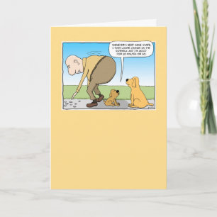 Funny Dog in Shade Birthday Card