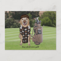 Funny Dog/Lab on Golf Course