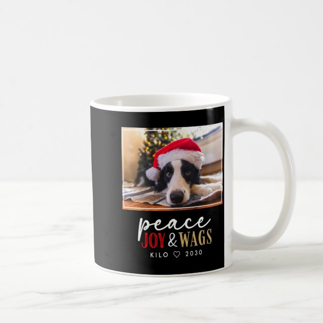 Funny Dog Lover Christmas Photo Cute D  Coffee Mug (Right)