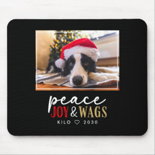 Funny Dog Lover Christmas Photo Cute D  Mouse Pad