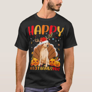 Funny Dog Lover Happy Golden Retriever Dog HelloTh T-Shirt