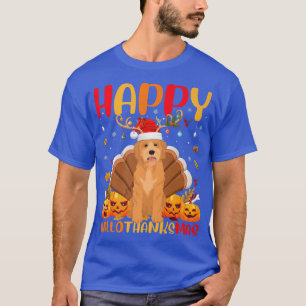 Funny Dog Lover Happy Goldendoodle Dog HelloThanks T-Shirt