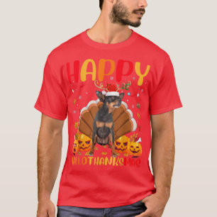 Funny Dog Lover Happy Miniature Pinscher Dog Hello T-Shirt