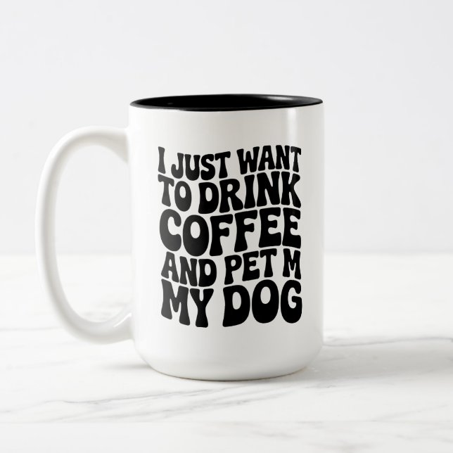Funny Dog Lover Mug Dog Mum (Left)