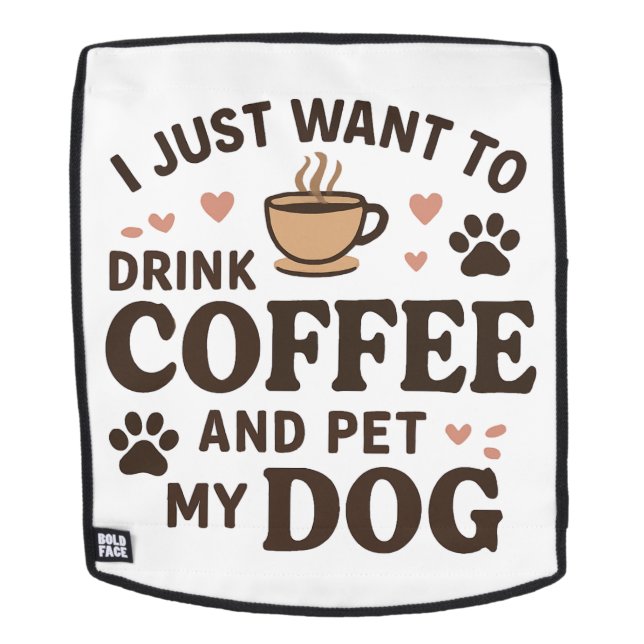 Funny Dog Lover Mug Dog Mum Dog Dad Backpack (Removable Face)