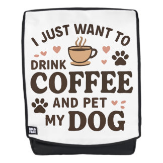 Funny Dog Lover Mug Dog Mum Dog Dad Backpack