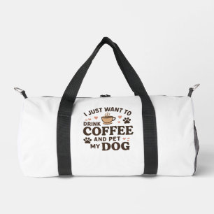 Funny Dog Lover Mug Dog Mum Dog Dad Duffle Bag
