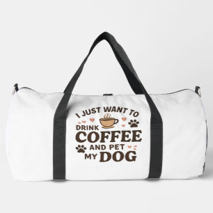Funny Dog Lover Mug Dog Mum Dog Dad Duffle Bag