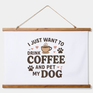 Funny Dog Lover Mug Dog Mum Dog Dad Hanging Tapestry