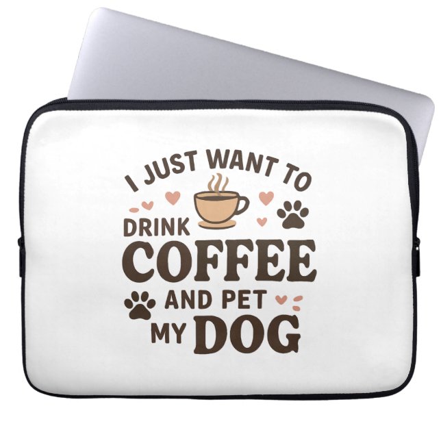 Funny Dog Lover Mug Dog Mum Dog Dad Laptop Sleeve (Front)