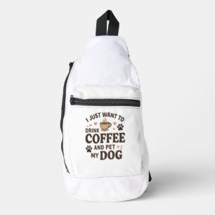 Funny Dog Lover Mug Dog Mum Dog Dad Sling Bag