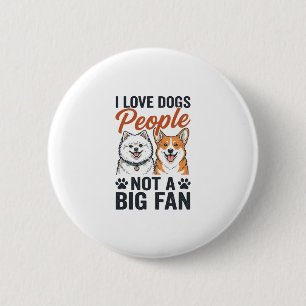 Funny Dog Lover Quote Vintage Engraving Vector Des 6 Cm Round Badge