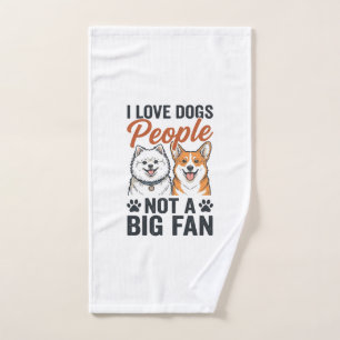Funny Dog Lover Quote Vintage Engraving Vector Des Hand Towel