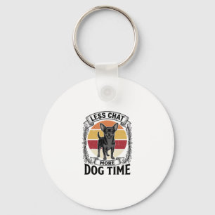 Funny Dog Lover Shirt Vintage Engraving Chihuahua Key Ring
