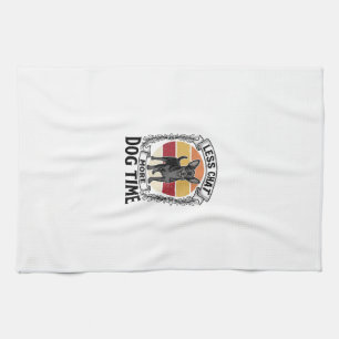 Funny Dog Lover Shirt Vintage Engraving Chihuahua  Tea Towel