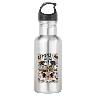 Funny Dog Lover Shirt with Vintage Puppy Debate De 532 Ml Water Bottle