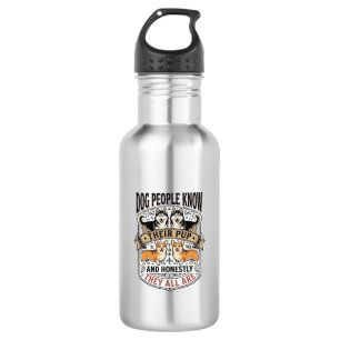 Funny Dog Lover Shirt with Vintage Puppy Debate De 532 Ml Water Bottle