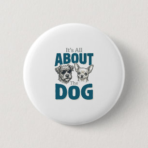 Funny Dog Lover Vintage Engraving Graphic_1 6 Cm Round Badge