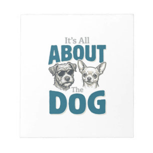 Funny Dog Lover Vintage Engraving Graphic_1 Notepad