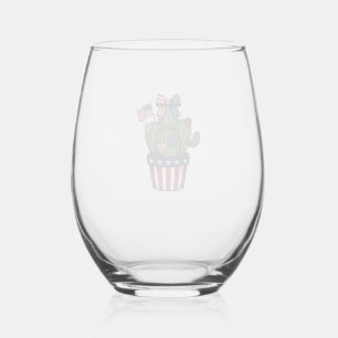 Funny Dog Lover Vintage Engraving Quote Design_1 Stemless Wine Glass