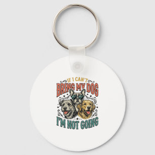 Funny Dog Lover Vintage Engraving Quote Design (2) Key Ring