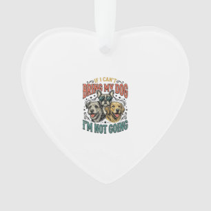 Funny Dog Lover Vintage Engraving Quote Design (2) Ornament