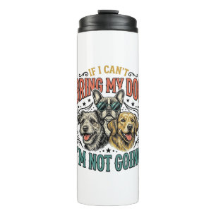 Funny Dog Lover Vintage Engraving Quote Design (2) Thermal Tumbler