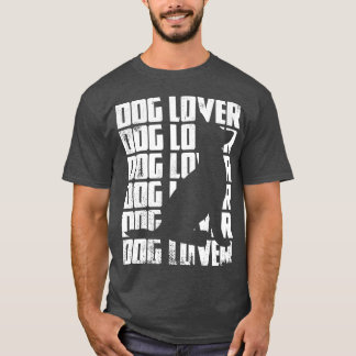Funny Dog Lover vintage girl T-Shirt
