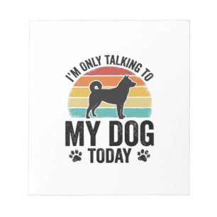 Funny Dog Lover Vintage Sunset Quote Design_1 Notepad