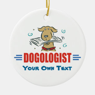 Funny Dog Lovers Ceramic Tree Decoration