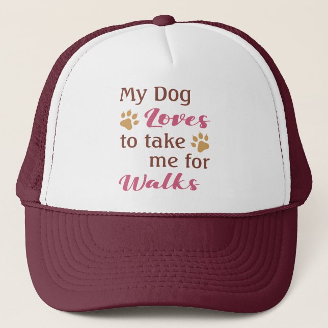 Funny Dog Lover's Trucker Hat (Front)