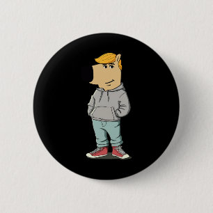 Funny Dog Meme Trump Hat Make Great Again  6 Cm Round Badge