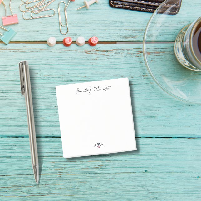Funny Dog Mom To Do List Personalized Pet Animal  Post-it Notes (Creator Uploaded)