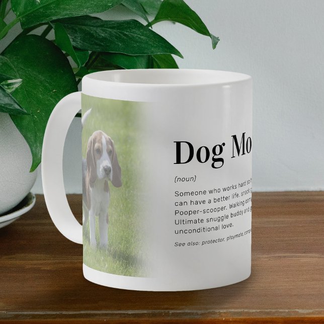 Funny Dog Mum Definition Photo Coffee Mug (Creator Uploaded)