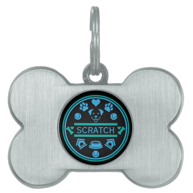 Funny Dog Name Pet ID Tag (Front)