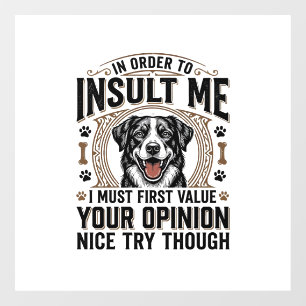 Funny Dog Opinion Vintage T-Shirt Design_1