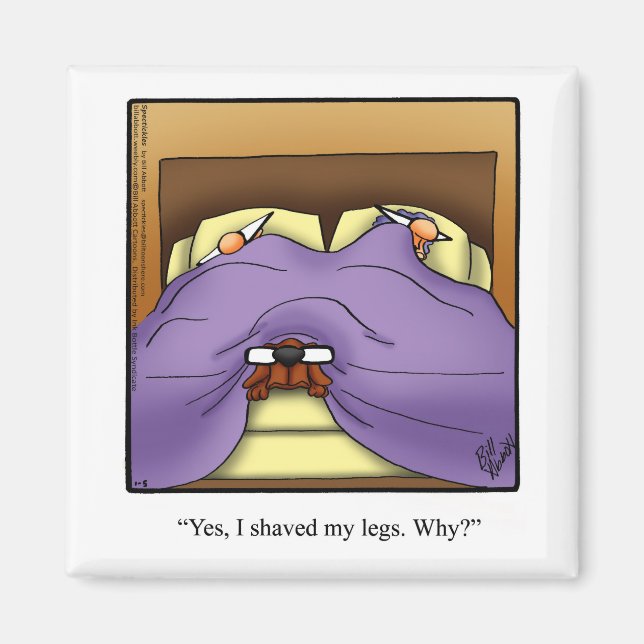 Funny Dog Owner Humour Magnet (Front)