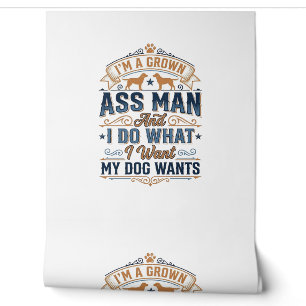 Funny Dog Owner Quote Vintage Vector Design_1 Wallpaper